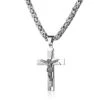 Men's Christian Necklace Risen 2 Men's Christian Necklace Risen -Lord's Guidance crucifix cross necklace