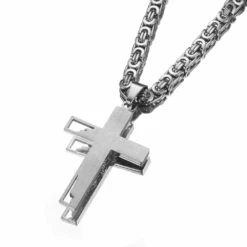 Men's Christian Necklace Risen 8 Men's Christian Necklace Risen -Lord's Guidance crucifix cross necklace back