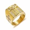 Christian Ring Crucifix Signet Ring 1 Christian Ring Crucifix Signet Ring -Lord's Guidance crucifix signet ring lord s guidance