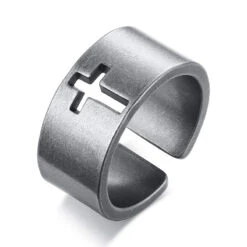 Christian Ring Cut Out Cross
