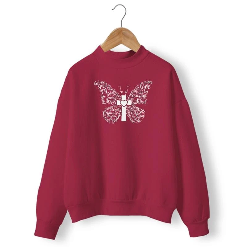Christian Sweatshirt Butterfly 11 Christian Sweatshirt Butterfly - Image 9