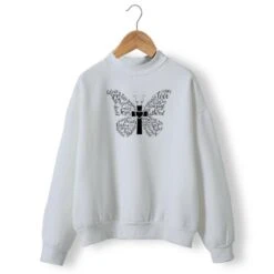 Christian Sweatshirt Butterfly 18 Christian Sweatshirt Butterfly -Lord's Guidance cute christian sweatshirts gray