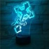 Christian Lamp Jesus Cross -Lord's Guidance cyan 3d night light table desk lamps christ jesus cross lords guidance