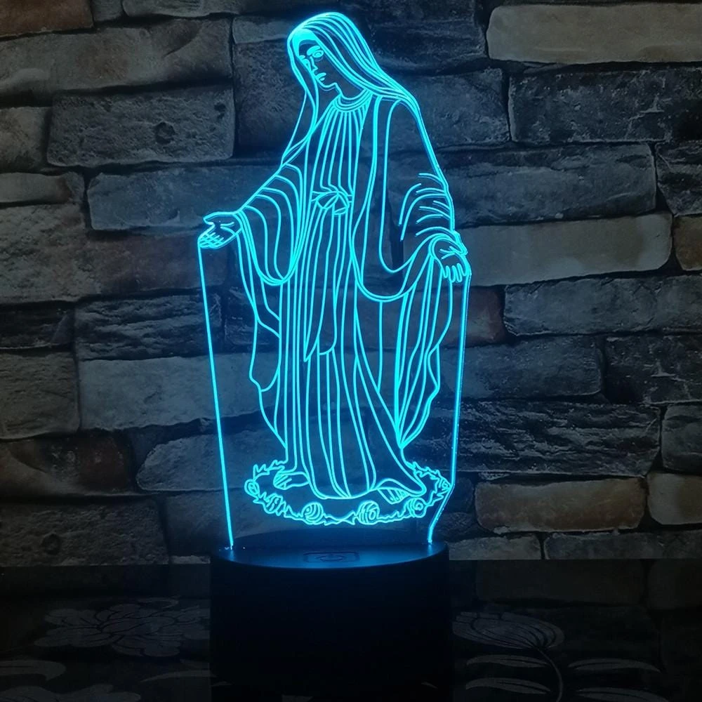 Christian Lamp Mother Mary 3 Christian Lamp Mother Mary