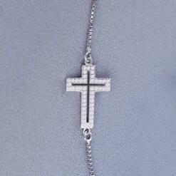 Women's Cross Bracelet Believe 9 Women's Cross Bracelet Believe -Lord's Guidance diamond cross bracelet lords guidance