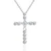 Women's Christian Necklace Diamond Cross 2 Women's Christian Necklace Diamond Cross -Lord's Guidance diamond cross necklace womens