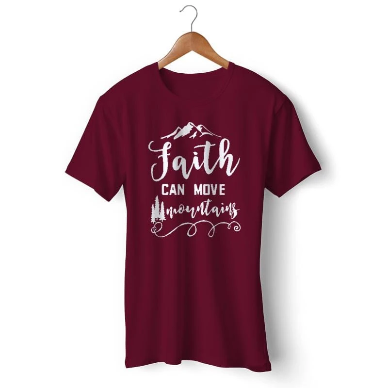 Christian T-Shirt Faith Can Move Mountains 7 Christian T-Shirt Faith Can Move Mountains - Image 5