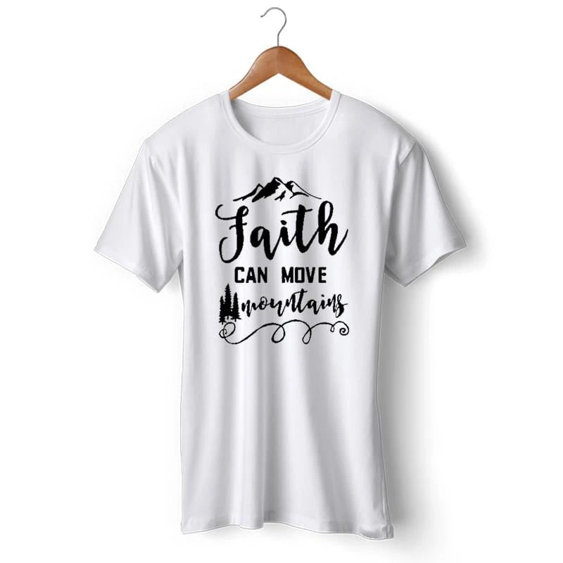 Christian T-Shirt Faith Can Move Mountains 5 Christian T-Shirt Faith Can Move Mountains - Image 3