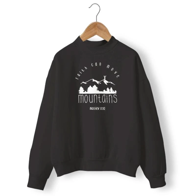 Christian Sweatshirt Faith Can Move Mountains 5 Christian Sweatshirt Faith Can Move Mountains - Image 3