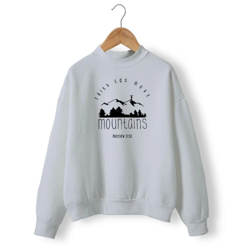Christian Sweatshirt Faith Can Move Mountains 7 Christian Sweatshirt Faith Can Move Mountains - Image 5