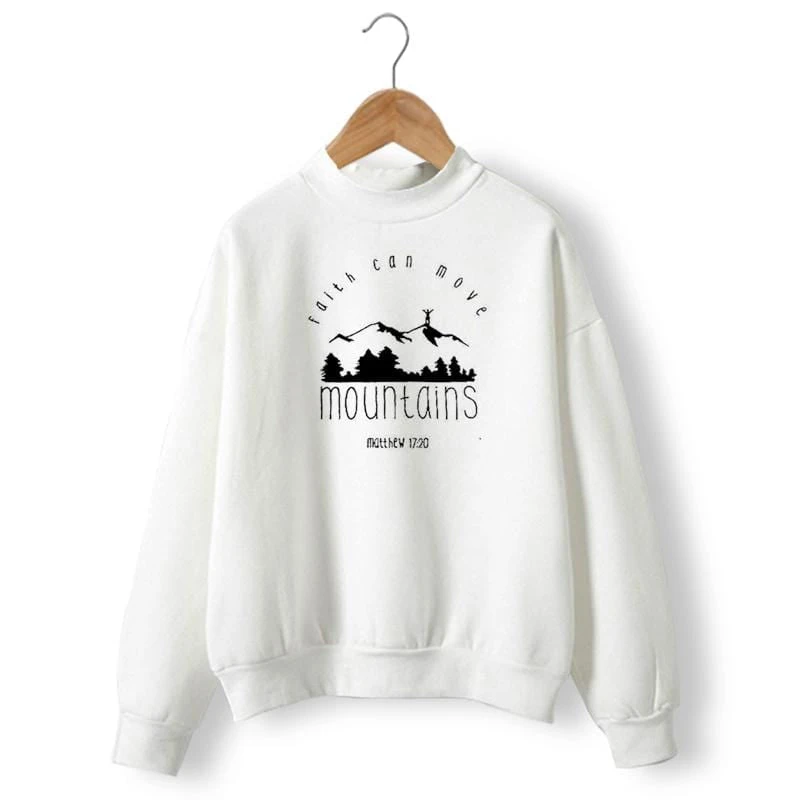 Christian Sweatshirt Faith Can Move Mountains 3 Christian Sweatshirt Faith Can Move Mountains