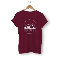 Christian T-Shirt Matthew 17:20 17 Christian T-Shirt Matthew 17:20 -Lord's Guidance faith can move mountains t shirt burgundy