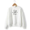 Christian Sweatshirt Faith Over Fear -Lord's Guidance faith over fear sweatshirt white