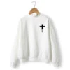 Christian Sweatshirt God Is Above 1 Christian Sweatshirt God Is Above -Lord's Guidance god is greater than the highs and lows sweater white