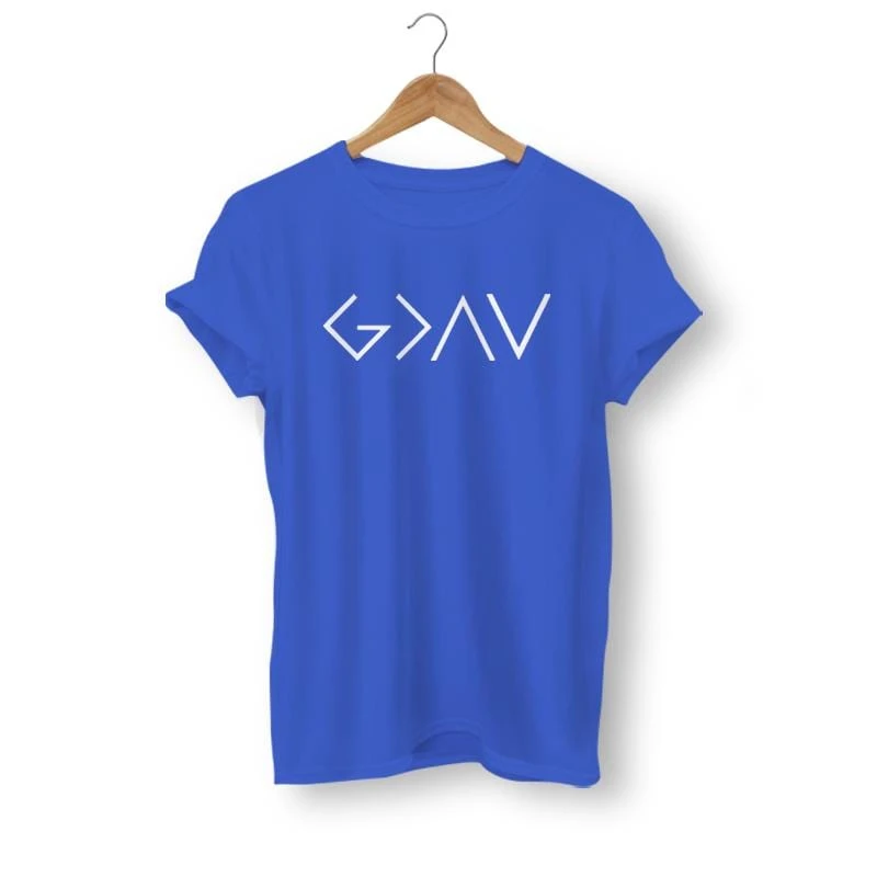 Christian T-Shirt God Is Greater Symbol 6 Christian T-Shirt God Is Greater Symbol - Image 4