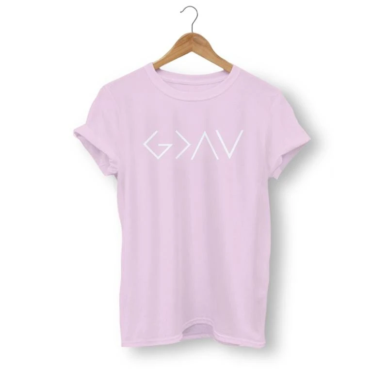Christian T-Shirt God Is Greater Symbol 10 Christian T-Shirt God Is Greater Symbol - Image 8