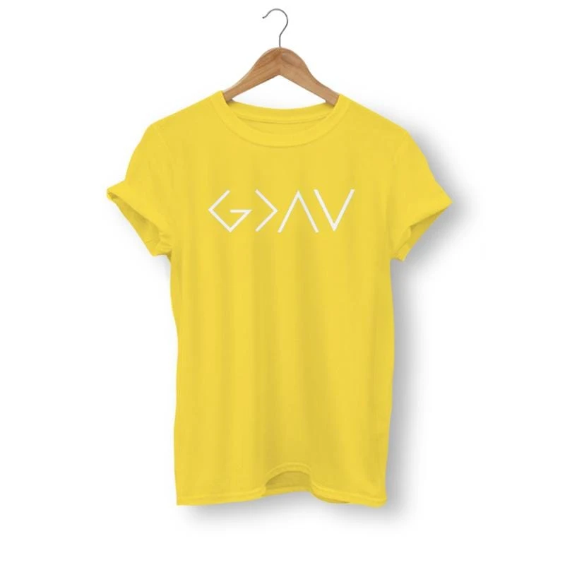 Christian T-Shirt God Is Greater Symbol 8 Christian T-Shirt God Is Greater Symbol - Image 6