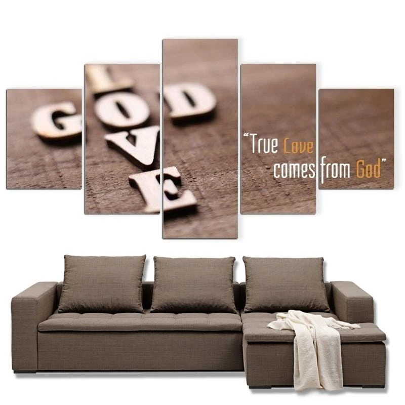 Christian Canvas Art True Love Comes From God 3 Christian Canvas Art True Love Comes From God