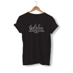 Christian T-Shirt God Is Love 15 Christian T-Shirt God Is Love -Lord's Guidance god is love shirt black