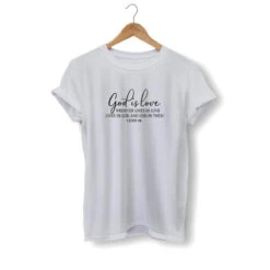 Christian T-Shirt God Is Love 16 Christian T-Shirt God Is Love -Lord's Guidance god is love shirt gray