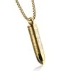 Men's Christian Necklace Bullet Necklace