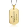 Philippians 4:13 Dog Tag Necklace 2 Philippians 4:13 Dog Tag Necklace -Lord's Guidance gold philippians 4 13 dog tag necklace lords guidance