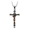 Men's Christian Necklace Jesus INRI 2 Men's Christian Necklace Jesus INRI -Lord's Guidance golden old inri cross pendant lord s guidance