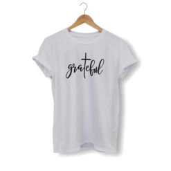 Christian T-Shirt Grateful 23 Christian T-Shirt Grateful -Lord's Guidance grateful christian t shirt gray