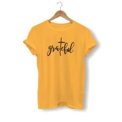 Christian T-Shirt Grateful 15 Christian T-Shirt Grateful -Lord's Guidance grateful christian t shirt yellow