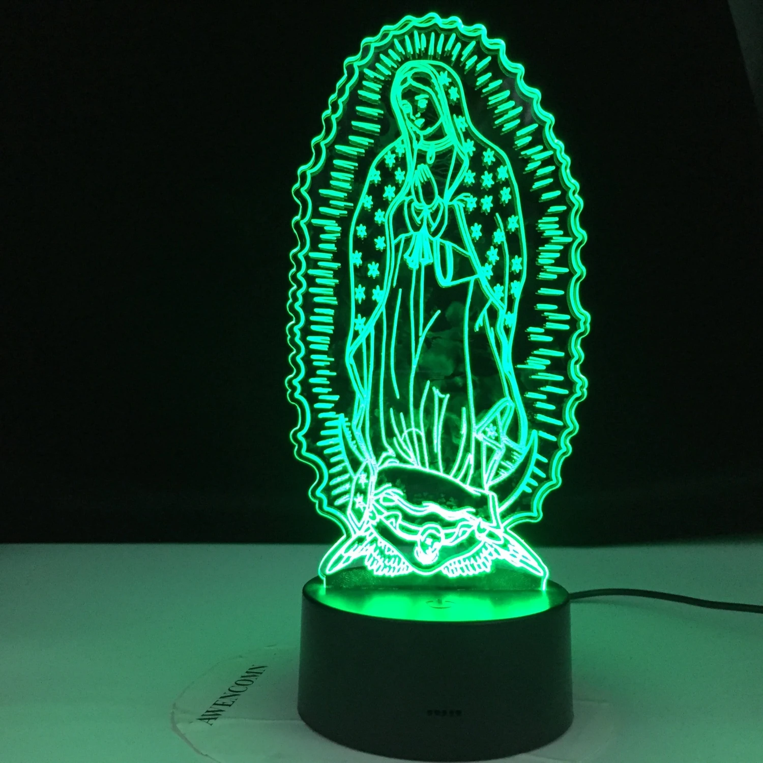 Christian Lamp Virgin Mary 7 Christian Lamp Virgin Mary - Image 5