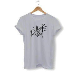 Christian T-Shirt Risen 15 Christian T-Shirt Risen -Lord's Guidance he is risen shirt gray