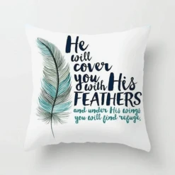 Front Page 17 Christian Pillow Cover Psalm 91