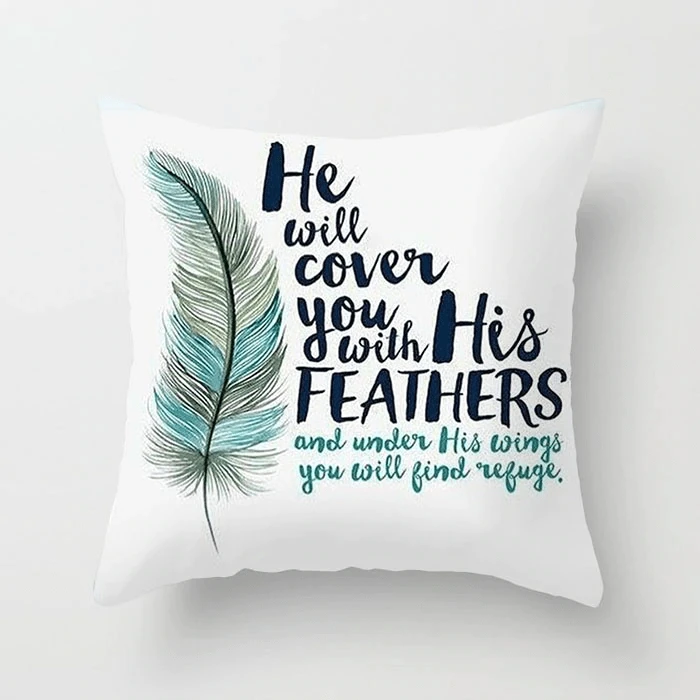 Christian Pillow Cover Psalm 91 3 Christian Pillow Cover Psalm 91