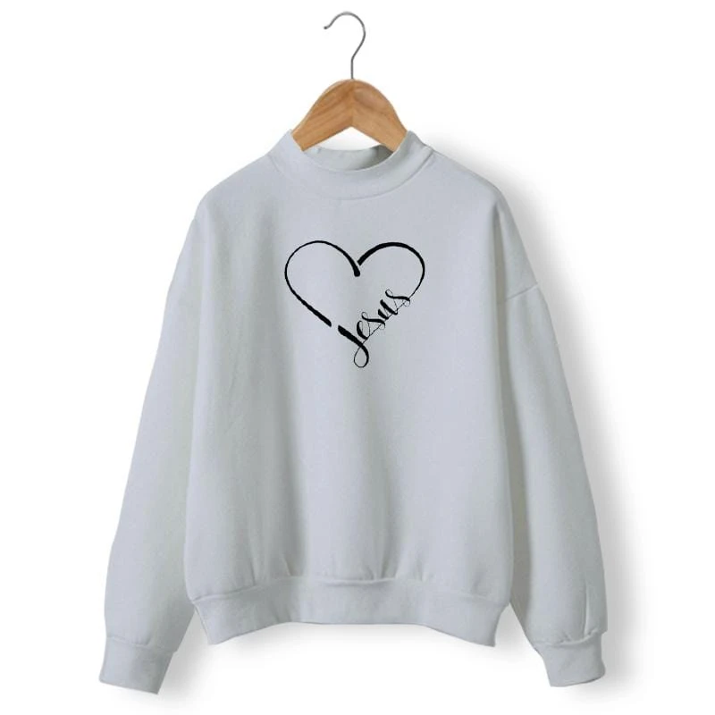 Christian Sweatshirt Jesus Heart 5 Christian Sweatshirt Jesus Heart - Image 3