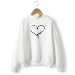 Christian Sweatshirt Jesus Heart