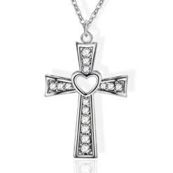 Women's Christian Necklace Heart