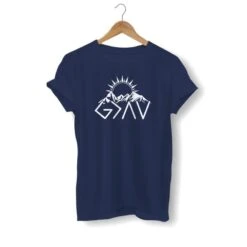 Christian T-Shirt Ups And Downs -Lord's Guidance highs and lows shirt navy