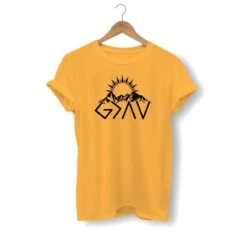 Christian T-Shirt Ups And Downs -Lord's Guidance highs and lows shirt yellow