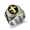 Christian Ring Holy Cross Signet Ring 2 Christian Ring Holy Cross Signet Ring -Lord's Guidance holy cross signet ring gold lord s guidance