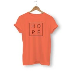 Christian T-Shirt Hope 26 Christian T-Shirt Hope -Lord's Guidance hope t shirt orange black