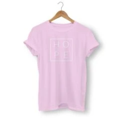 Christian T-Shirt Hope 21 Christian T-Shirt Hope -Lord's Guidance hope t shirt pink white