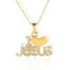 Women's Christian Necklace I Love Jesus