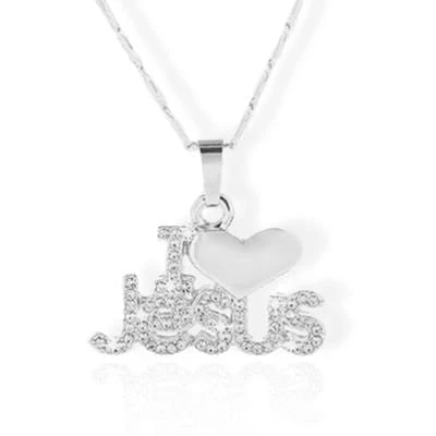Women's Christian Necklace I Love Jesus 6 Women's Christian Necklace I Love Jesus - Image 4