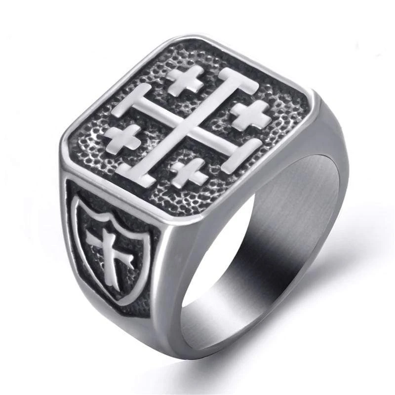 Christian Ring Jerusalem Cross 3 Christian Ring Jerusalem Cross