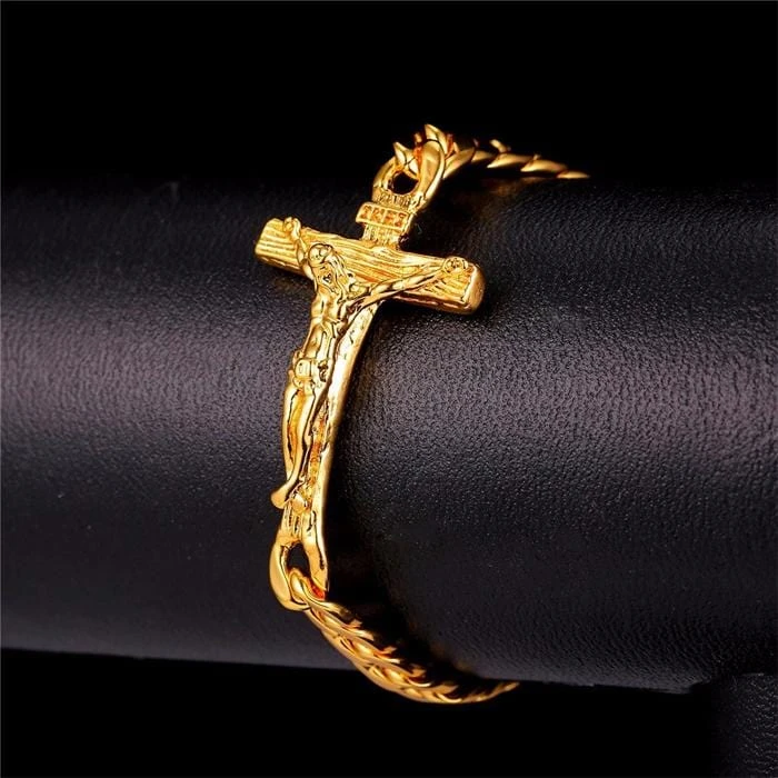 Men's Cross Bracelet Savior 4 Men's Cross Bracelet Savior - Image 2