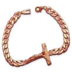 Men's Cross Bracelet Savior 18 Men's Cross Bracelet Savior -Lord's Guidance jesus bracelet for men rose gold