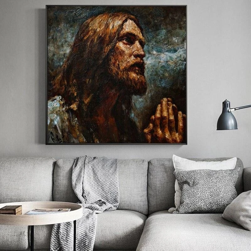 Christian Canvas Art Jesus' Painting 4 Christian Canvas Art Jesus' Painting - Image 2