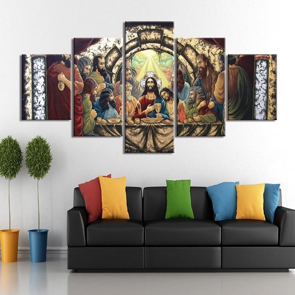 Christian Canvas Art Jesus' Last Supper 4 Christian Canvas Art Jesus' Last Supper - Image 2