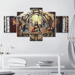 Christian Canvas Art Jesus' Last Supper 10 Christian Canvas Art Jesus' Last Supper -Lord's Guidance jesus canvas art wall decor lords guidance