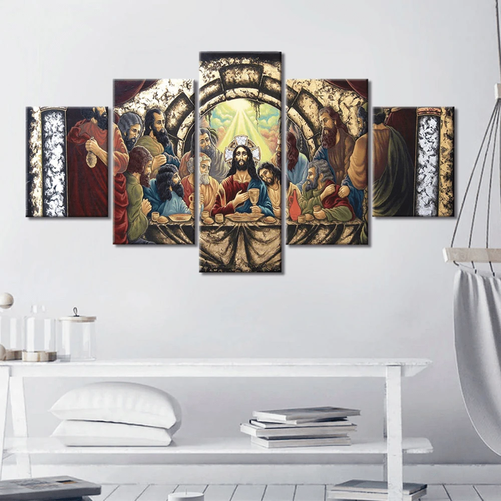 Christian Canvas Art Jesus' Last Supper 5 Christian Canvas Art Jesus' Last Supper - Image 3